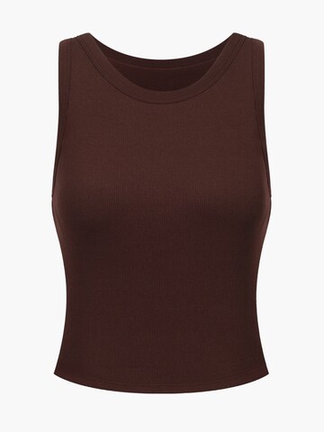 cfab (formerly creamy fabrics) Top 'Tank Bratop'‌‌‌‌‌‌‌‌‌ in Braun: Vorderseite