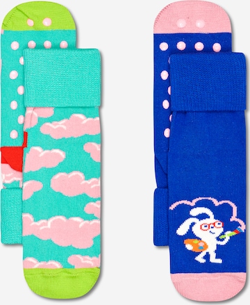 Happy Socks - Meias em azul: frente