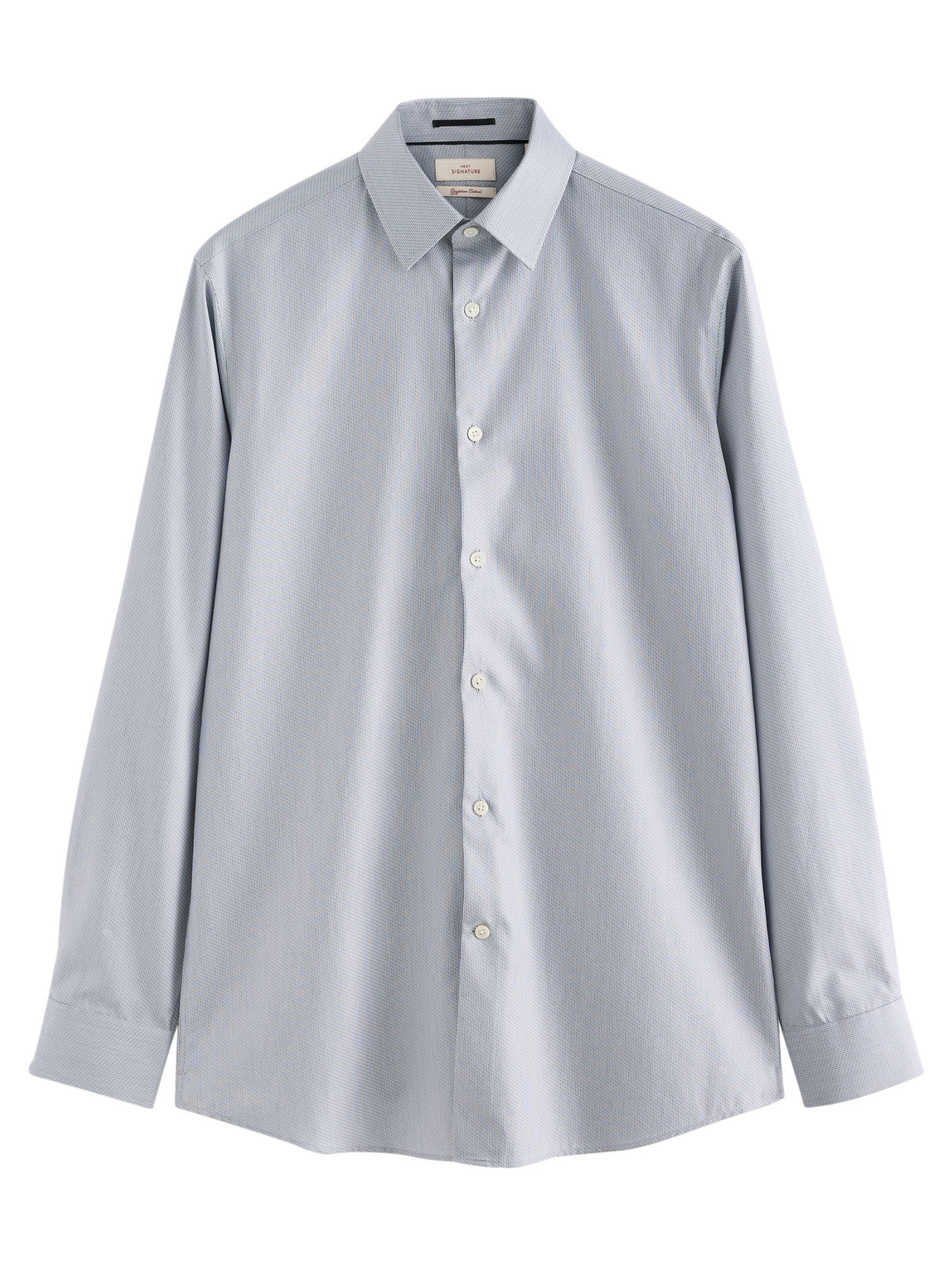 Next Slim Fit Hemd in Grau: Vorderseite