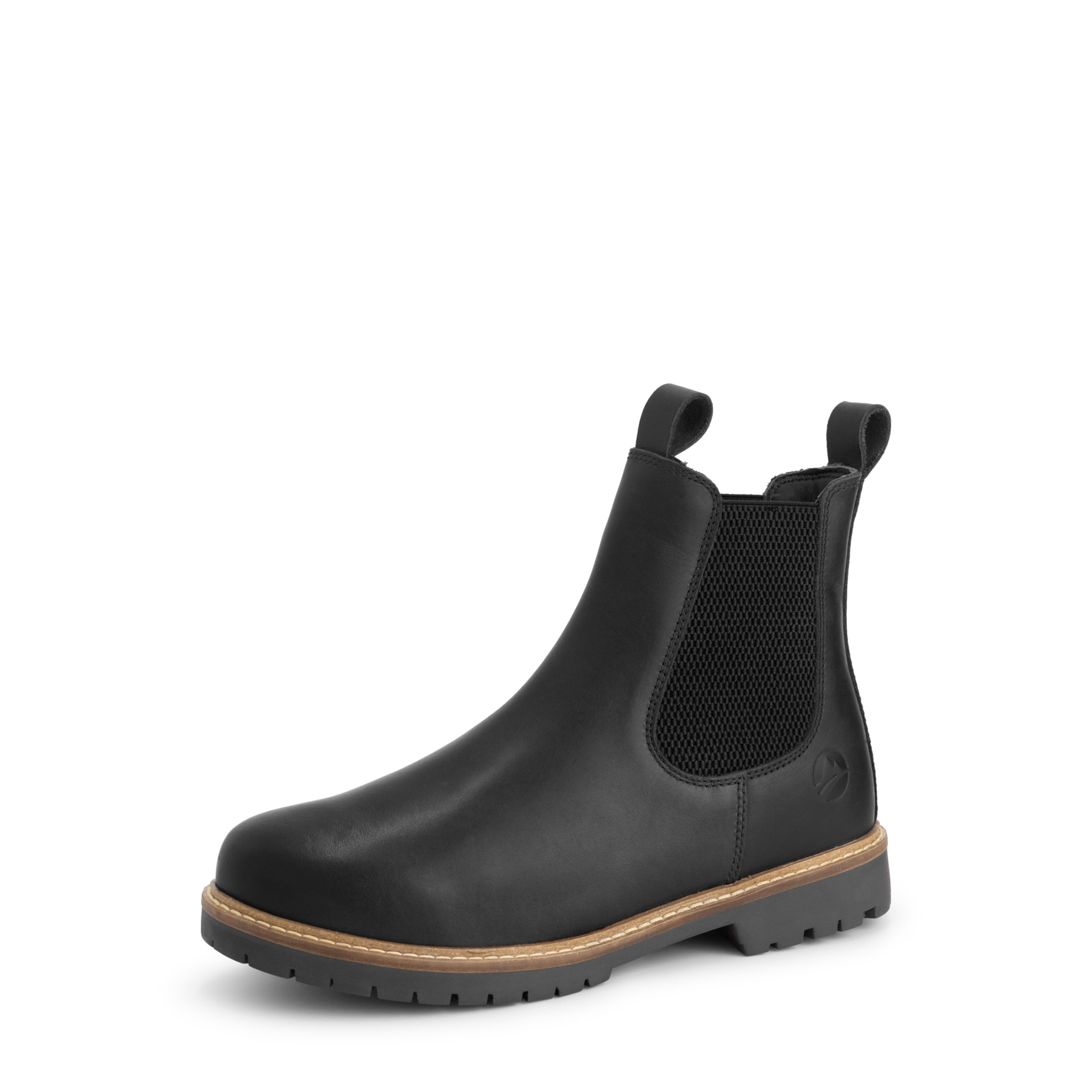 Travelin Chelsea boots 'Ringsaker' in Zwart: voorkant