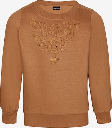 Bruuns Bazaar Kids Sweatshirt in Brown: front