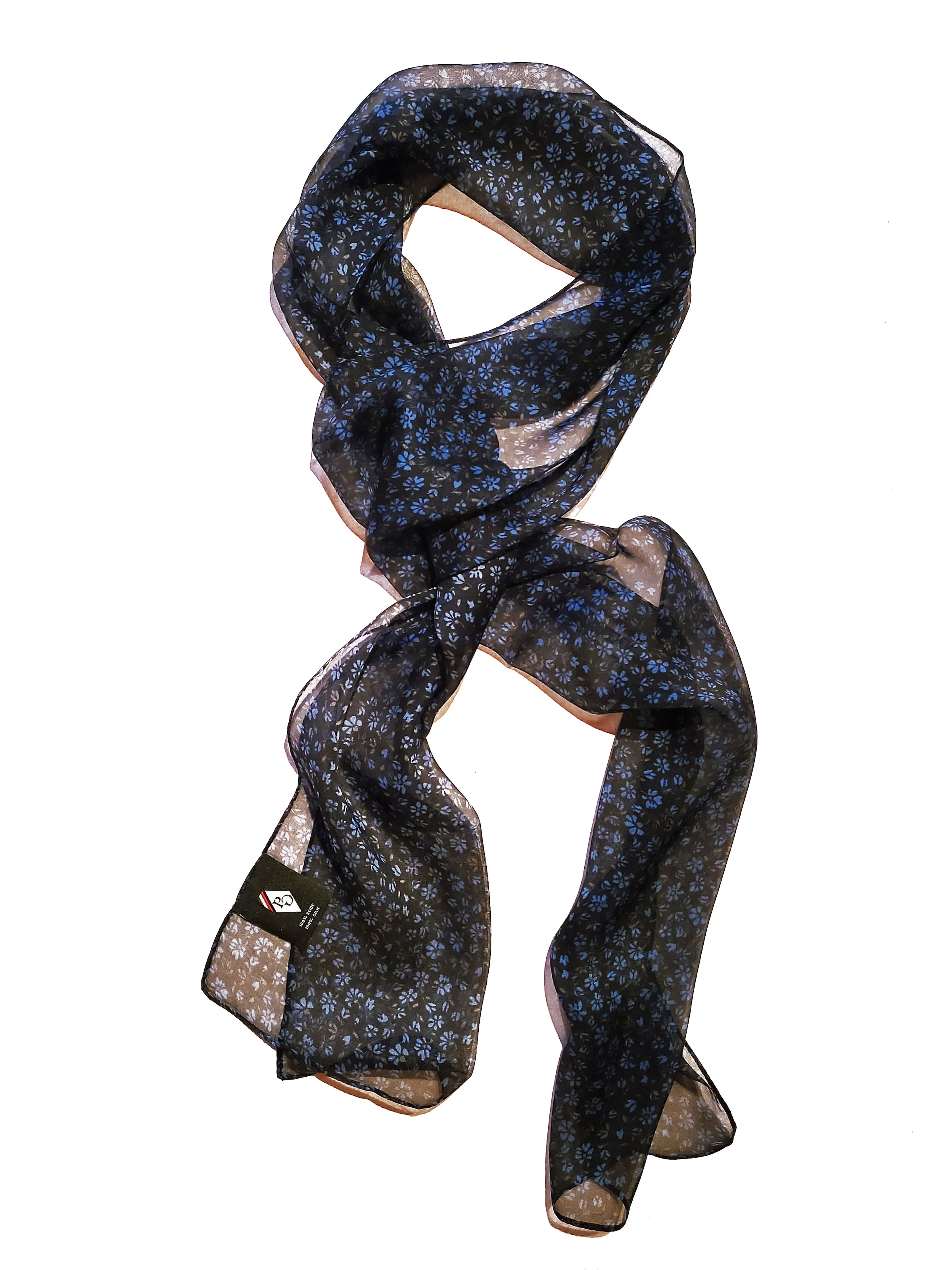 Posh Gear Sjaal 'Sciallflore' in Zwart: voorkant