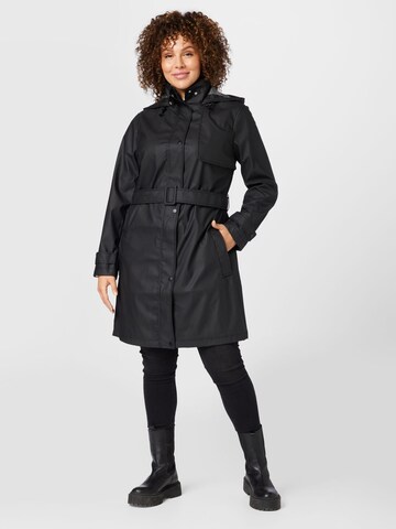 Manteau mi-saison Dorothy Perkins Curve en noir : devant