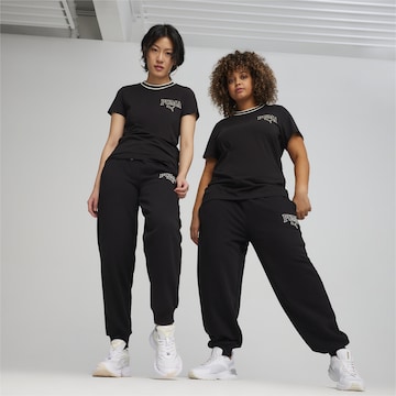 Effilé Pantalon de sport PUMA en noir