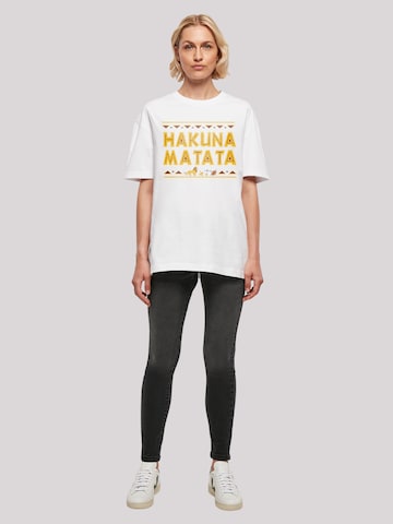 T-shirt oversize 'Disney Der König der Löwen Hakuna Matata' F4NT4STIC en blanc