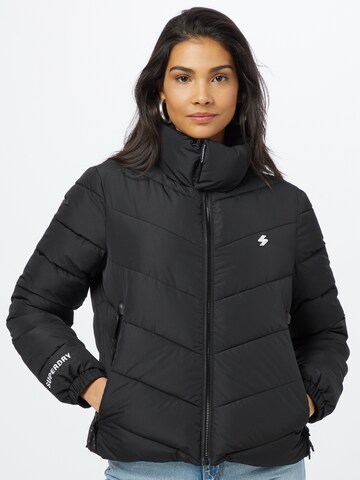 Superdry Between-season jacket in Black: front