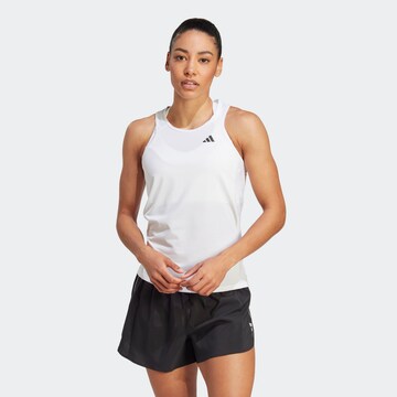 ADIDAS PERFORMANCE Sports Top 'Own the Run' in White: front