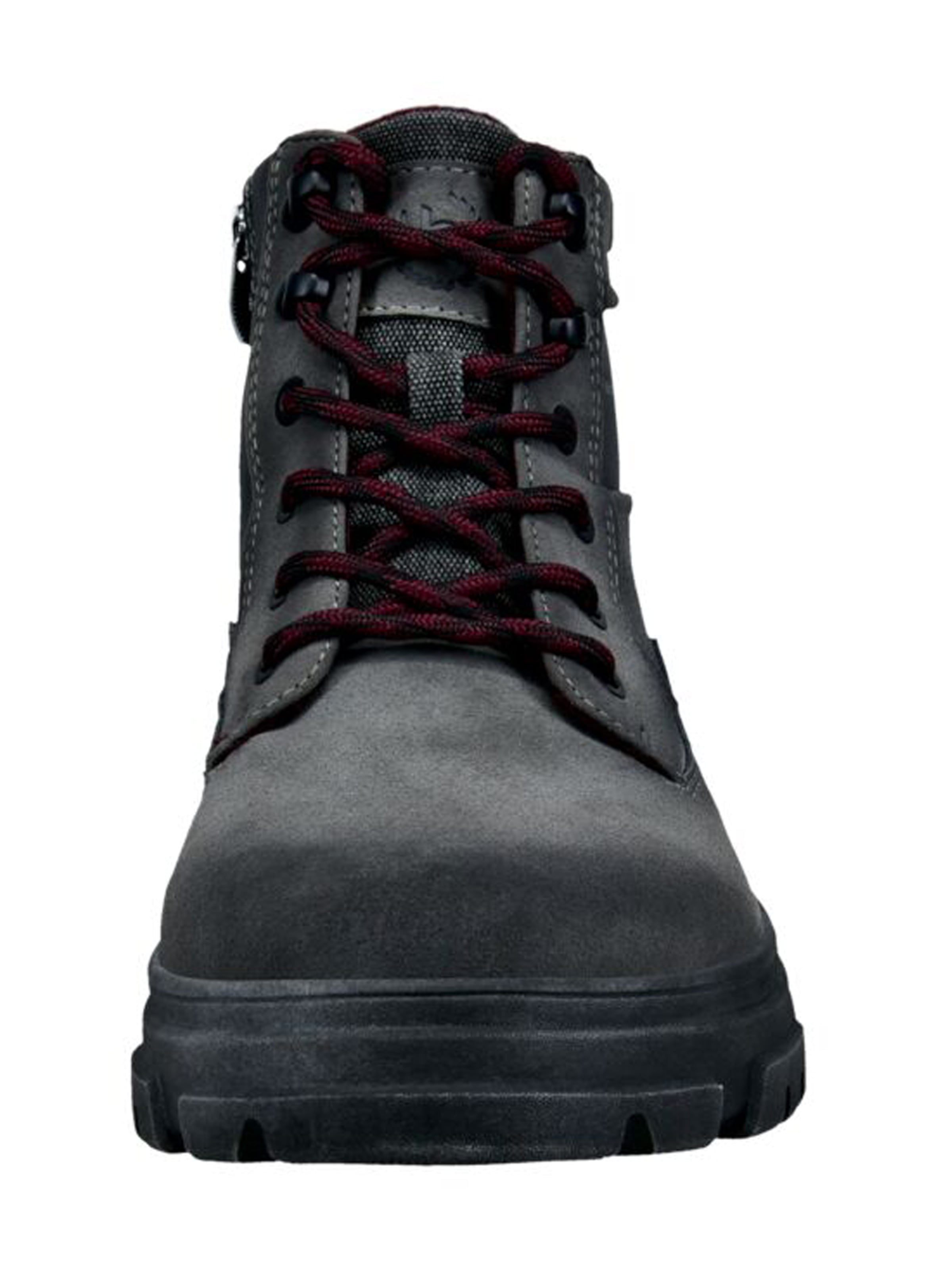 bugatti Lace-Up Boots in Grey