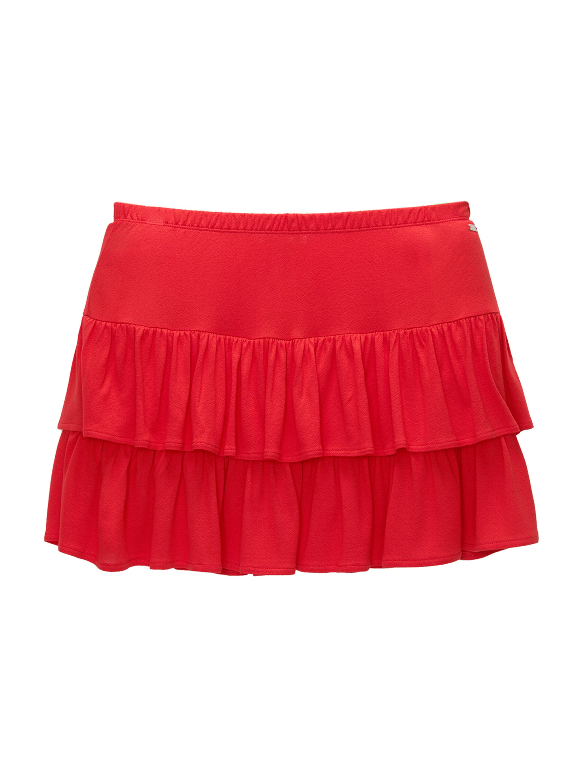 Fustă de la Pull&Bear pe roșu: față