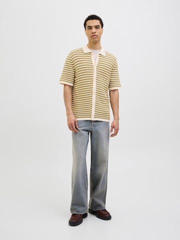 JACK & JONES Πλεκτή ζακέτα 'JORAlmeria' σε μπεζ