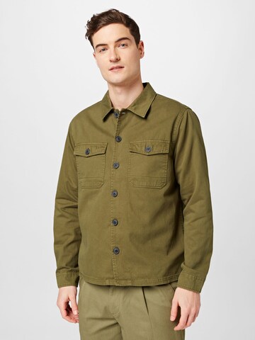 BLEND Regular fit Button Up Shirt in Green: front