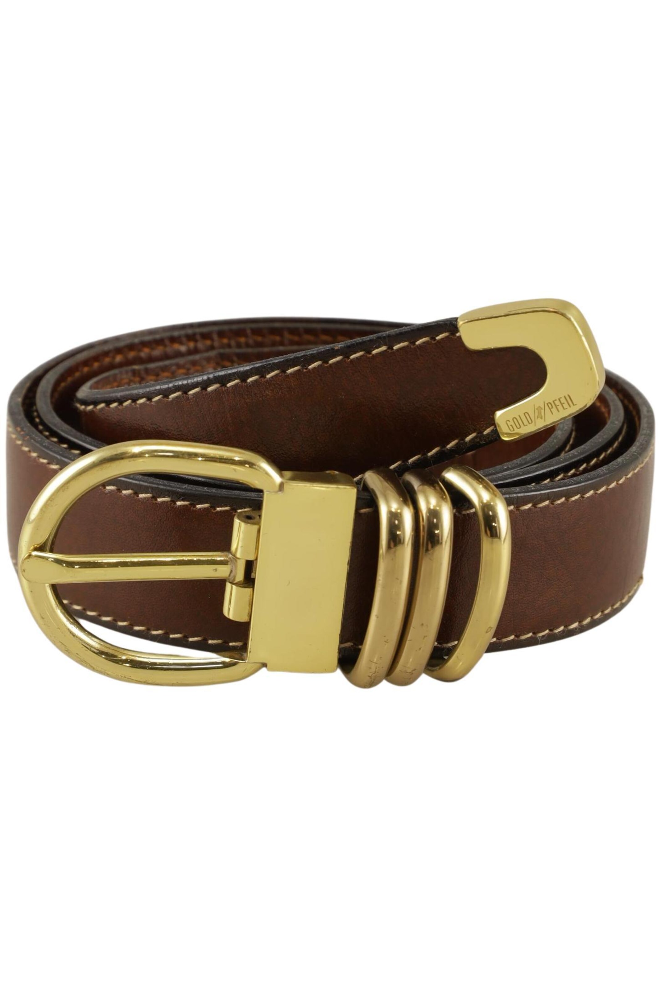 Goldpfeil Belt & Suspenders in One size in Brown: front