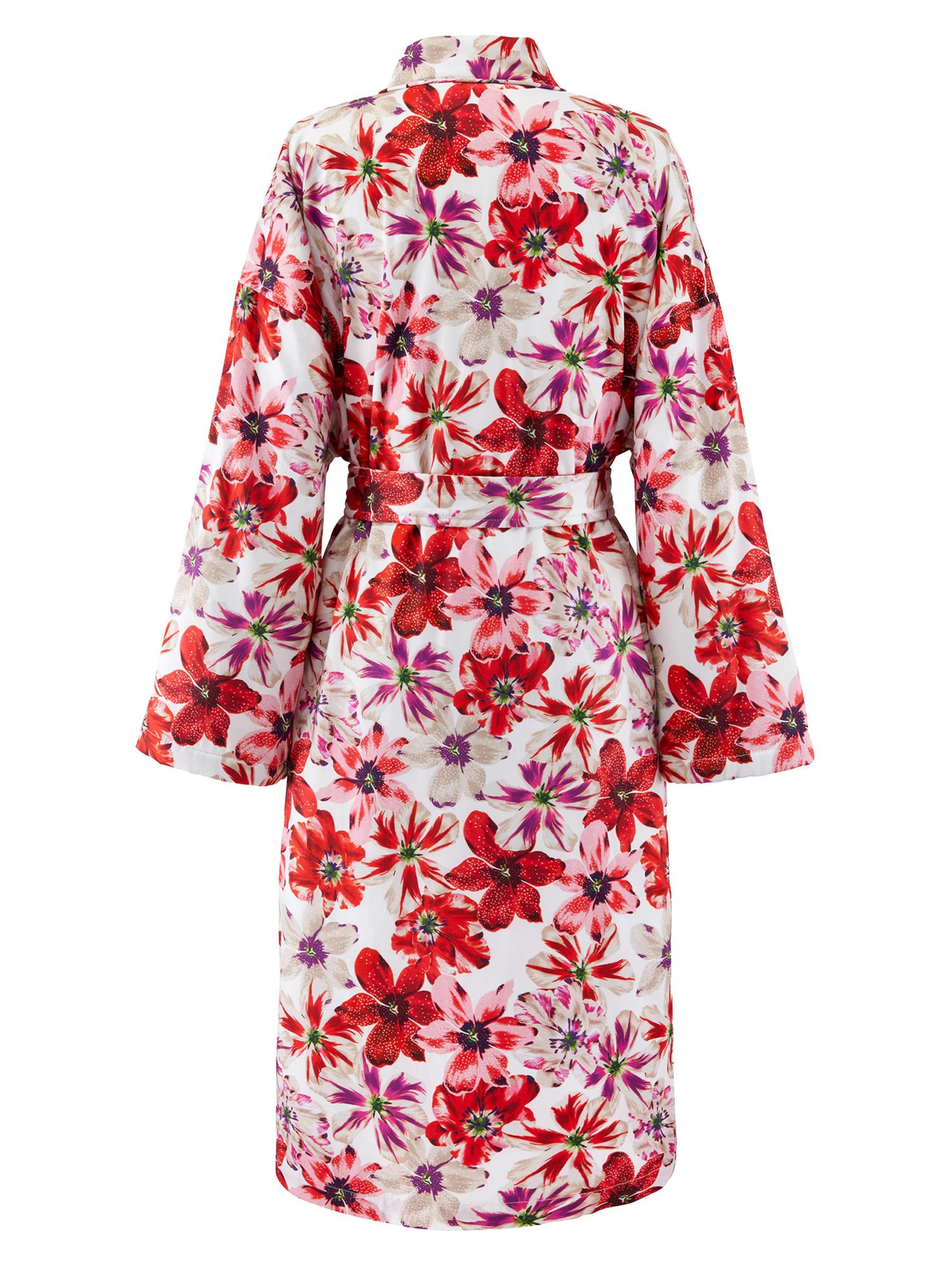 KENZO Bademantel lang 'KFLEUR'‌‌‌‌‌‌‌‌ in Rot