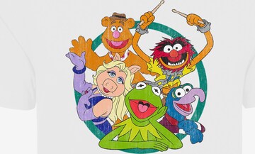 Maglietta 'Disney Muppets Group Circle' di F4NT4STIC in bianco: frontale