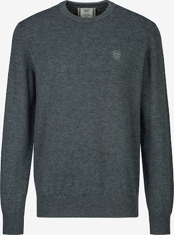19V69 ITALIA Pullover 'Clint Embro' in Grau: Vorderseite