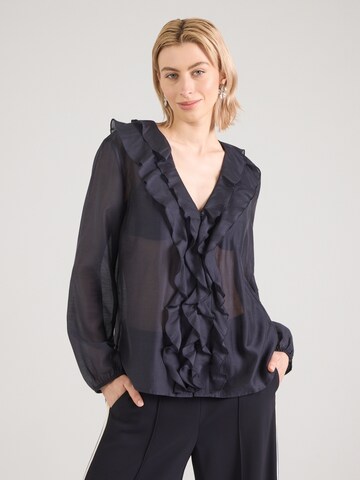 COMMA Blouse in Blauw: voorkant