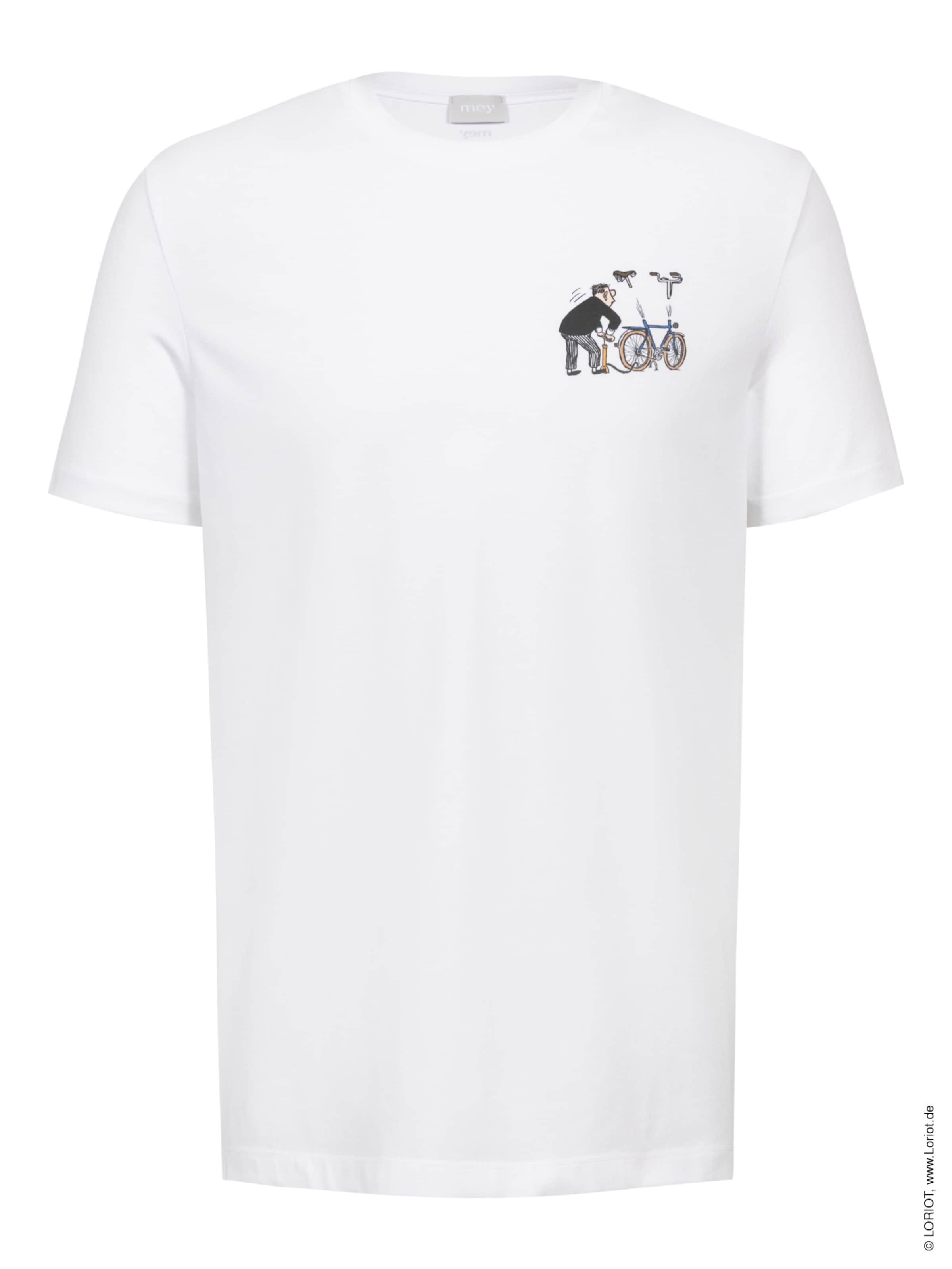 T-Shirt 'LORIOT' Mey en blanc : devant