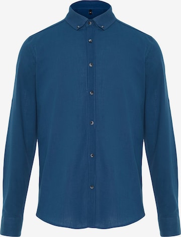 Regular fit Camicia di Trendyol in blu: frontale
