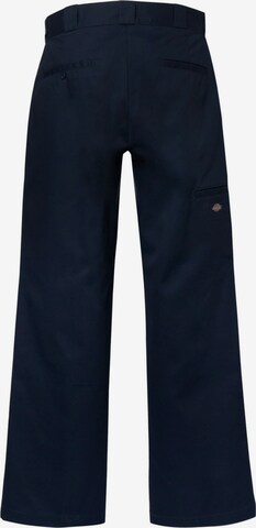 DICKIES Loosefit Suorat housut 'Double Knee' värissä sininen