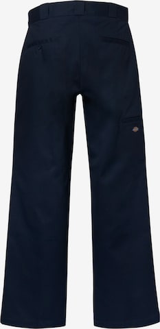 DICKIES Loose fit Trousers with creases 'Double Knee' in Blue