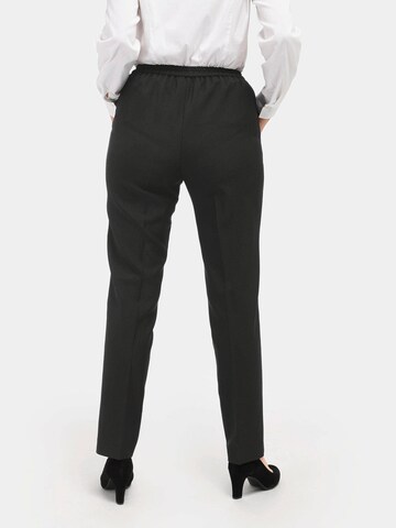 Regular Pantalon à plis Goldner en noir