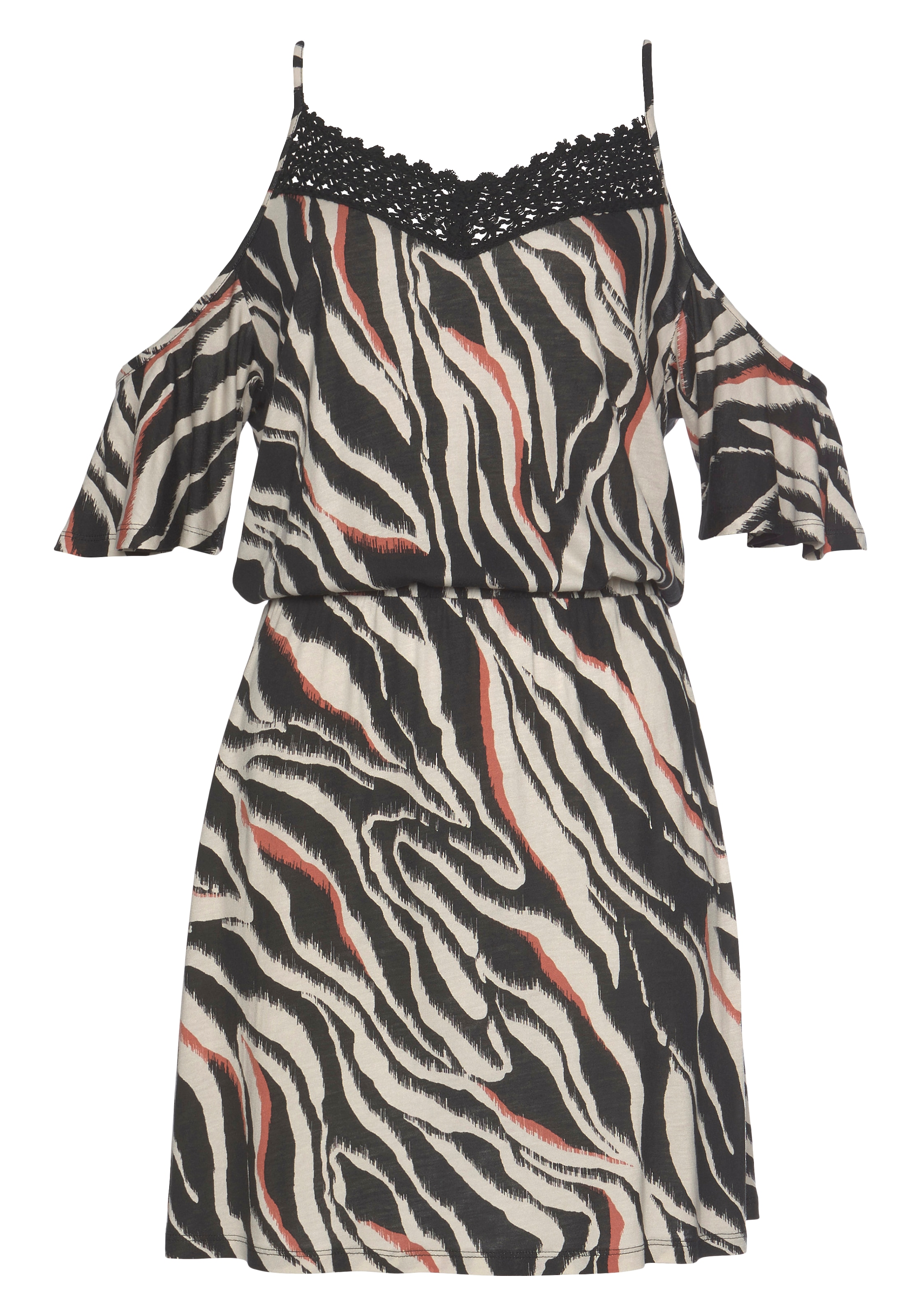 s.Oliver Καλοκαιρινό φόρεμα σε μπεζ: μπροστά