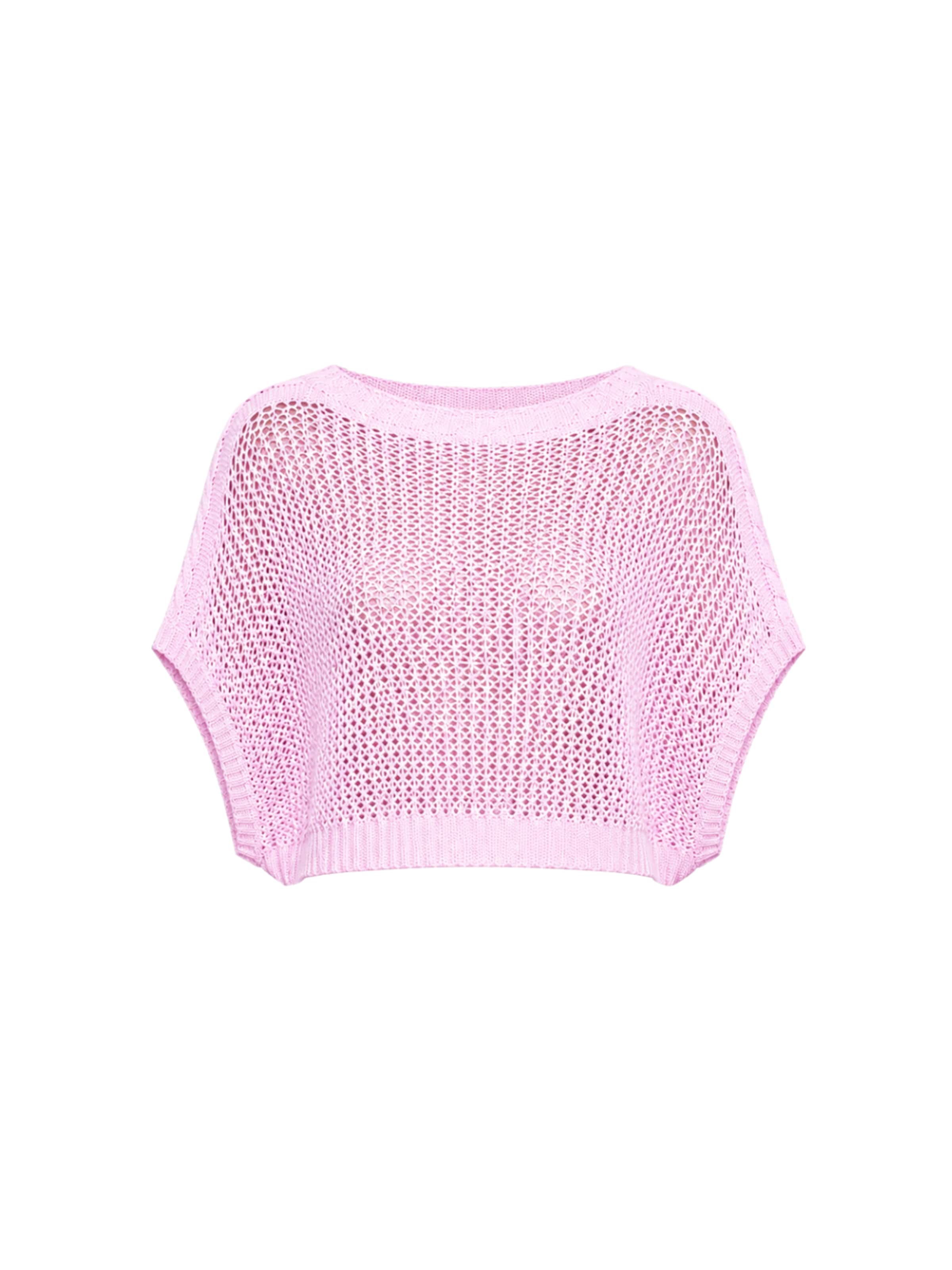 Süel knitwear Knitted top 'Birthday' in Pink: front