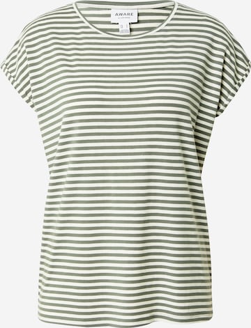 Aware T-Shirt 'AVA' in Grün: Vorderseite