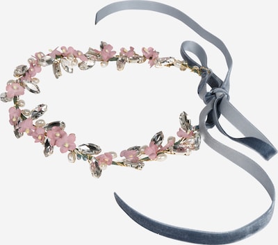 Ornamento per i capelli 'Jane Birkin' We Are Flowergirls di colore blu chiaro / oliva / rosa / argento, Visualizzazione prodotti