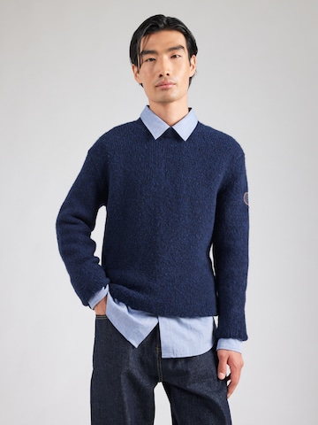 Pulover 'D-VELAN' de la NAPAPIJRI pe albastru: față