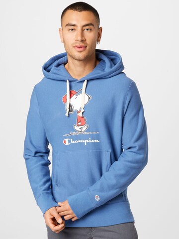 Champion Reverse Weave Sweatshirt in Blue: front