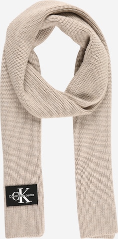 Calvin Klein Jeans Scarf in Beige: front