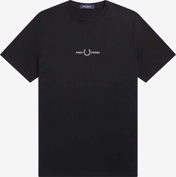 T-Shirt Fred Perry en noir : devant