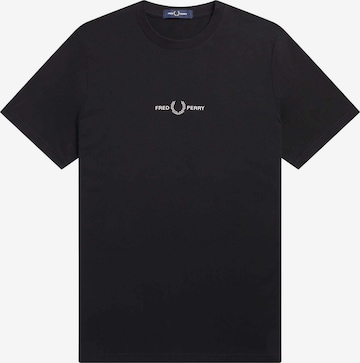 Fred Perry T-Shirt in Schwarz: predná strana