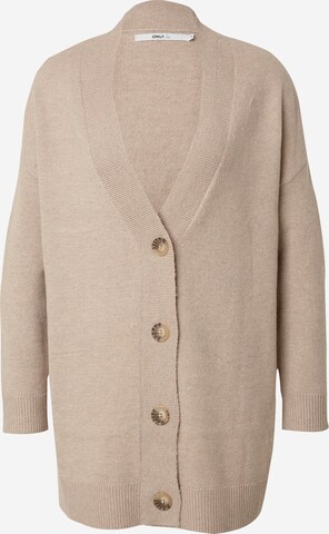 Cardigan 'GABRIEL' ONLY en marron : devant