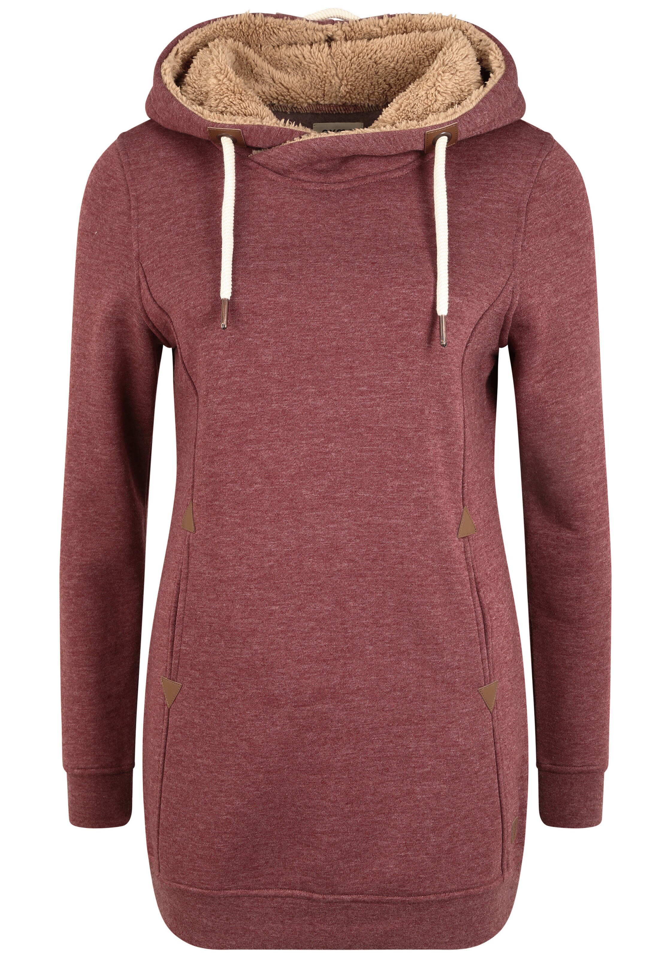 Sweat-shirt 'Vicky Pile' Oxmo en rouge : devant