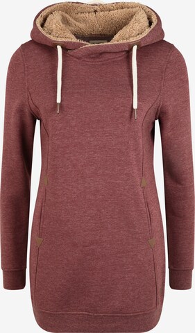 Oxmo Sweatshirt 'Vicky Pile Hood Long' in Red: front