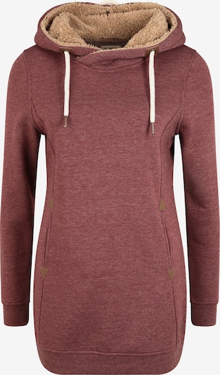 Oxmo Hoodie 'Vicky Pile Hood Long' in altrosa / rot / weinrot, Produktansicht