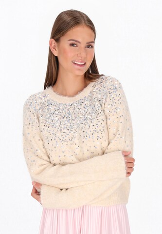 MYMO Pullover in Beige: Vorderseite
