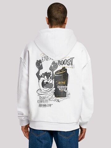 F4NT4STIC Sweatshirt 'Looney Tunes Taz Energy Boost' in White: front