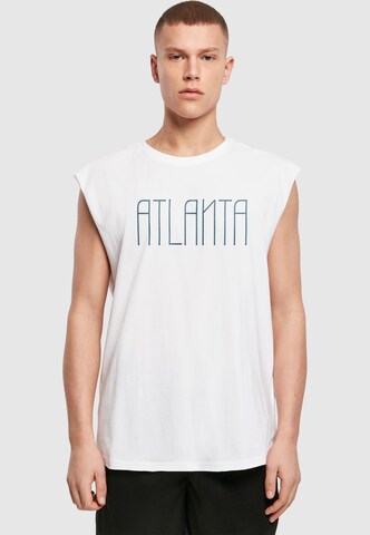 Merchcode Shirt 'Atlanta' in Weiß: Vorderseite