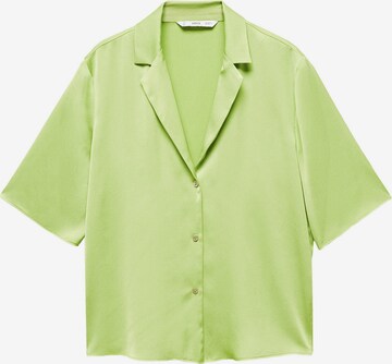 MANGO Блуза 'SASSA' в зелено: отпред