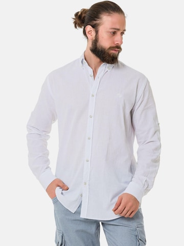 Coupe slim Chemise 'CH199' CIPO & BAXX en blanc
