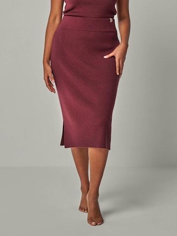 YOU LOOK PERFECT Rock 'Erika' in Rot: Vorderseite