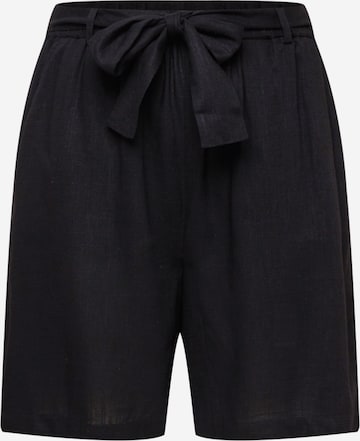 Selected Femme Curve Regular Pleat-front trousers 'Gulia' in Black: front