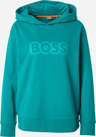 BOSS Sweatshirt 'Edelight' in Grün: predná strana