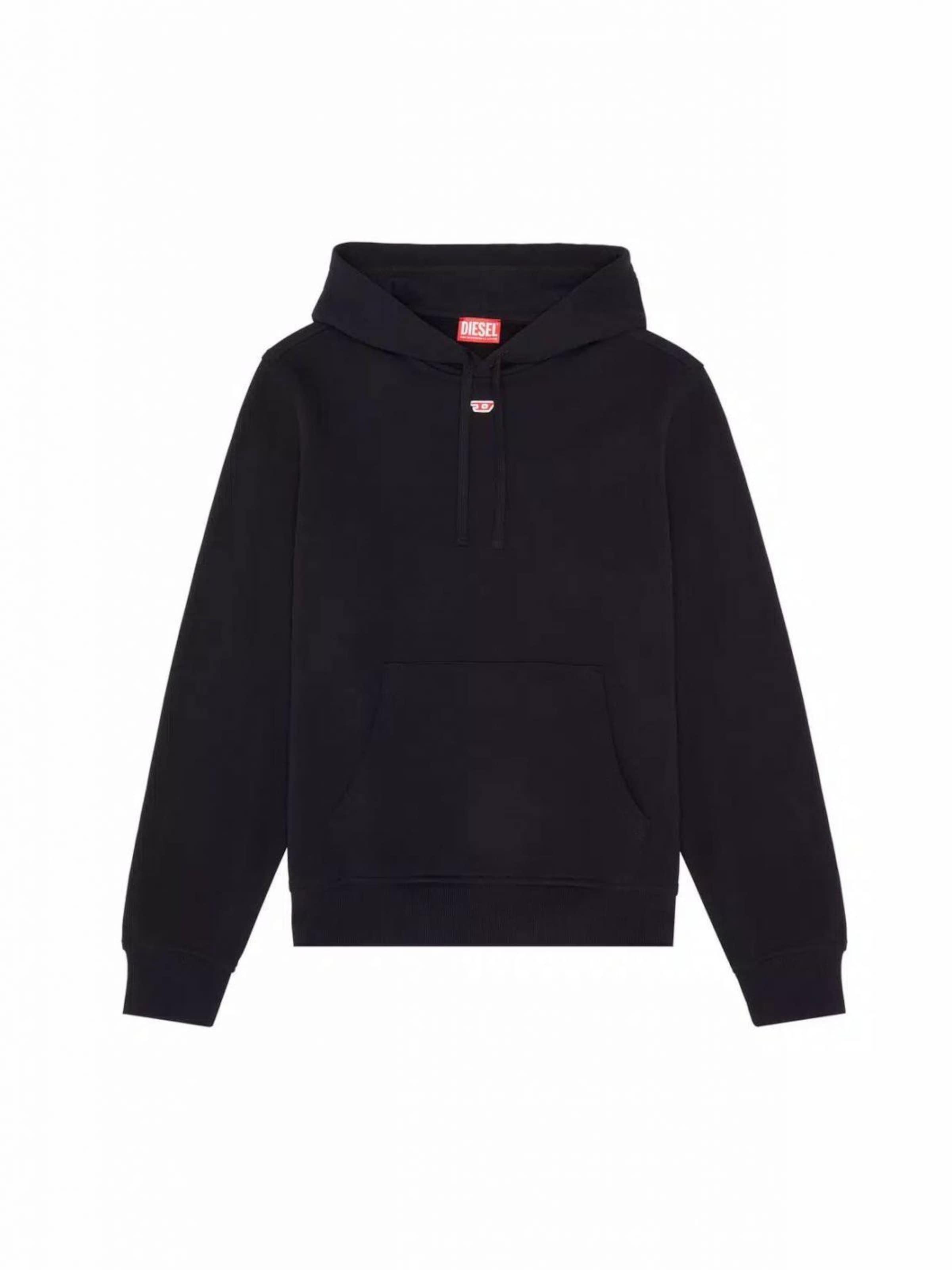 DIESEL - Sudadera en negro: frente