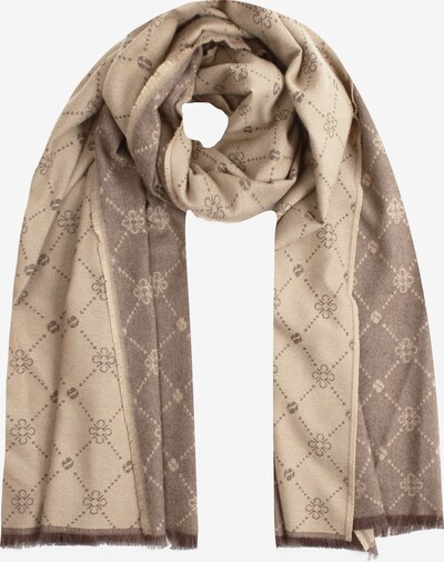 SAMAYA Modeschal Monogram in beige / braun, Produktansicht