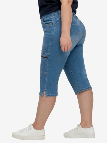 SHEEGO Slimfit Jeans in Blau