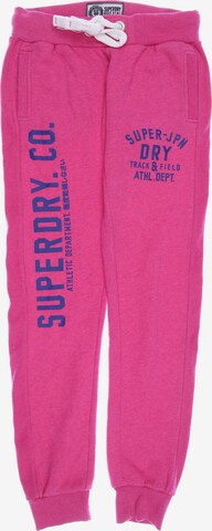Superdry Pants in M in Pink: front